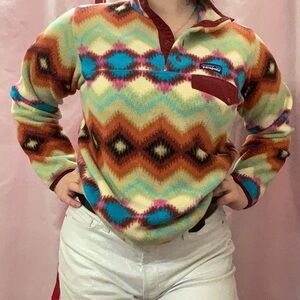 🌈Patagonia Multicolor Fleece Pullover